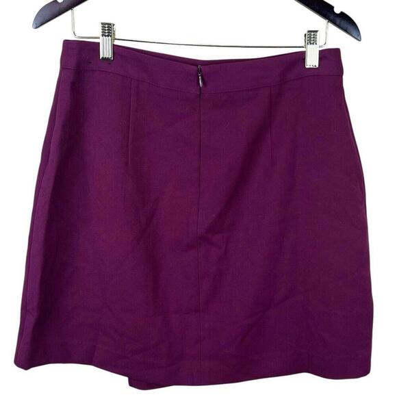 Banana Republic Button Accent Womens Skirt Women Size 6 Burgundy - Picture 2 of 5